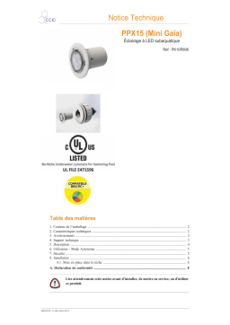 ccei Mini Gaïa Plug in Pool Mode d'emploi