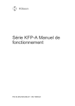 Kilsen KFP-A : Manuel d'utilisation | IA + PDF