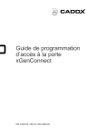 Guide programmation acc&egrave;s porte xGenConnect + IA