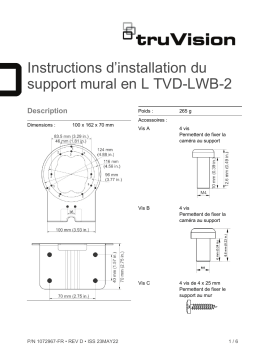 Aritech TVD-LWB-2 Installation manuel