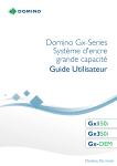 Domino Gx-Series Bulk Ink System Mode d'emploi