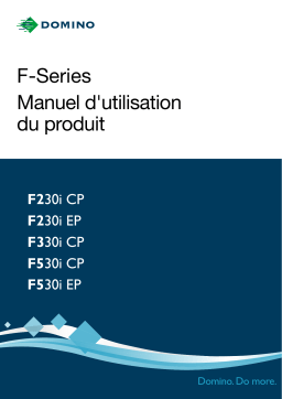 Domino F-Series (F230i CP, F230i EP, F330i CP, F530i CP, F530i EP) Manuel utilisateur