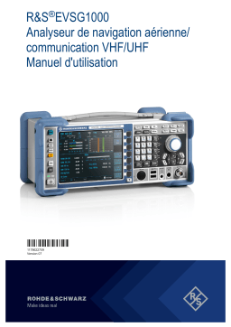 R&S EVSG1000 Manuel d'utilisation : Chat IA + PDF