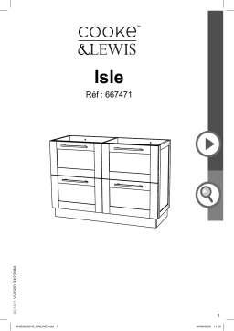 Cooke & Lewis ISLE basin cabinet 120cm Manuel utilisateur