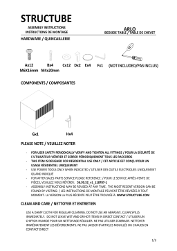 STRUCTUBE Arlo Manuel utilisateur