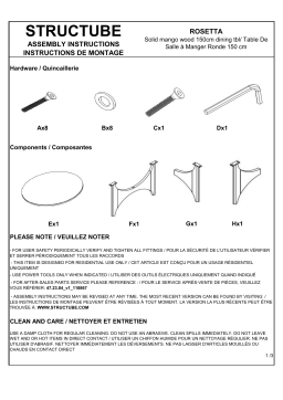 ROSETTA 150cm Table à manger: Assistance IA et PDF