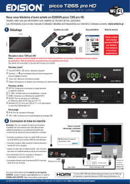 Edision PICCO T265 pro HD Manuel utilisateur