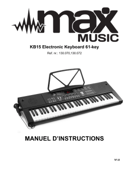 Max Music KB15 Clavier : Manuel d'instructions + Chat IA