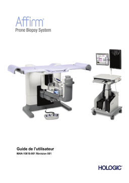 Hologic Affirm Prone Biopsy System Mode d'emploi