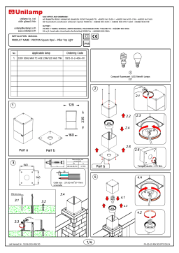 Unilamp PROTON Square Mode d'emploi