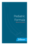 Fillauer Formula Pediatric Manuel du propri&eacute;taire