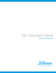 Fillauer MC Standard Hand Manuel du propri&eacute;taire