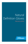 Fillauer Natural Definition Glove Manuel du propri&eacute;taire