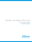 Fillauer MC Rotateur de Poignet &Eacute;lectrique : IA et PDF