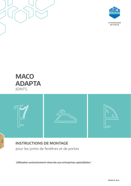 Instructions de montage MACO ADAPTA Joints | AI Chat & PDF Download