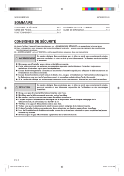 Télécommande : Guide d'utilisation IA + PDF