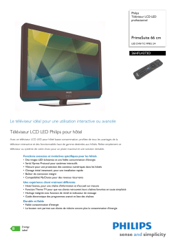 Philips PrimeSuite 26HFL4373D Téléviseur PDF + Chat IA