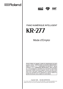 Manuel Roland KR-277 | Chat IA & Téléchargement PDF