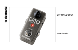 TC Electronic Ditto Looper : Mode d'emploi + IA Chat