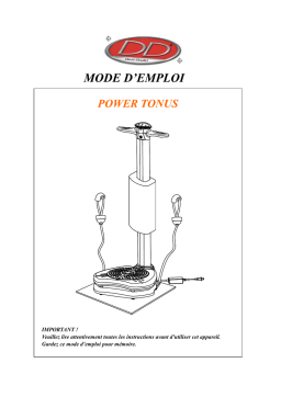 DAVID DOUILLET POWER TONUS Manuel utilisateur