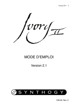 Ivory II: Mode d'emploi + Chat IA & Téléchargement PDF