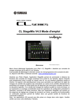 Yamaha CL StageMix V4.5 Guide d'utilisation + AI Chat