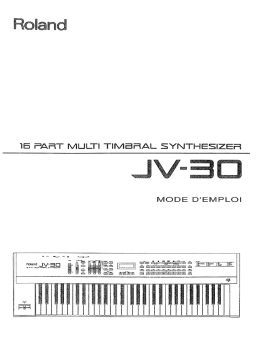 Roland JV-30 Mode d'emploi | AI Chat & PDF