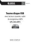 Q-sonic UPL-855.MP3 Mode d'emploi | AI Chat &amp; PDF