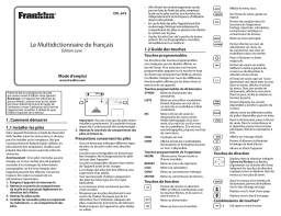 Franklin DFL-675 Manuel utilisateur