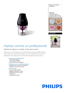 Philips Viva Collection OnionChef Manuel utilisateur