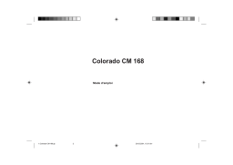 Blaupunkt Colorado CM 168 : Manuel + Chat IA