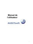 AUDITsoft V9 Manuel utilisateur