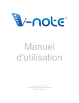 V-Note logiciel d'analyse vid&eacute;o Manuel utilisateur