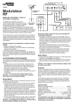 NexxTech modulateur RF Manuel utilisateur