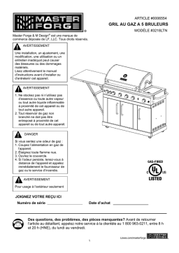 Master Forge 3218LTN Manuel utilisateur