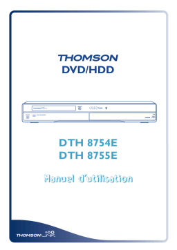 Thomson DTH 8754E/8755E : Manuel d'utilisation + IA