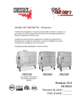 Cookshack FEC300, FEC500, FEC750: Manuel d'utilisation + IA