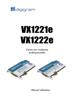 Digigram VX1221e, VX1222e : Manuel Utilisateur + Chat IA