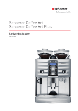 Schaerer Coffee Art/Plus: Manuel d'Utilisation + IA