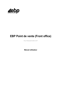 EBP Front office: Manuel Utilisateur | AI Chat & PDF