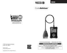 MANUEL MD60 Lecteurs de codes OBD2 + Chat IA