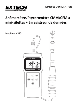 Extech AN340 Manuel utilisateur