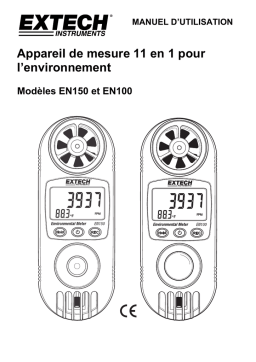 Extech EN150, EN100 Manuel d'Utilisation + Chat IA