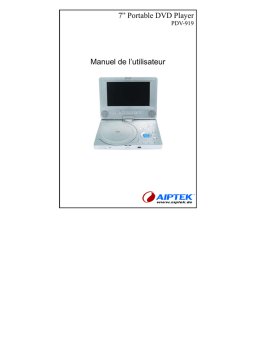 AIPTEK PDV-919 Manuel utilisateur