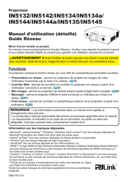 Infocus IN5142 Manuel utilisateur