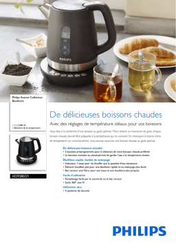 Philips Avance Collection HD9380/21 Manuel utilisateur