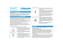 Webasto Thermo 90 S Manuel utilisateur