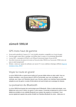 Garmin zūmo 590LM: Chat IA & Téléchargement PDF