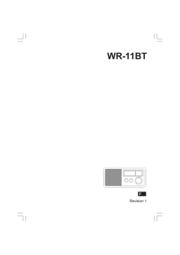 Sangean WR-11BT Manuel utilisateur