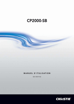 Christie CP2000-SB Manuel d'utilisation | AI Chat & PDF